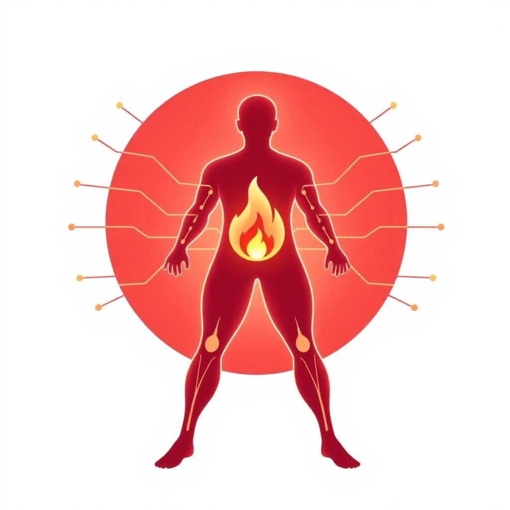 Illustration of metabolism and fat-burning support